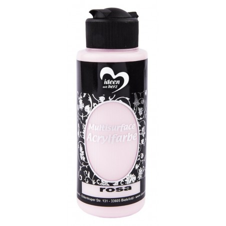 Multisurface Acrylfarbe rosa