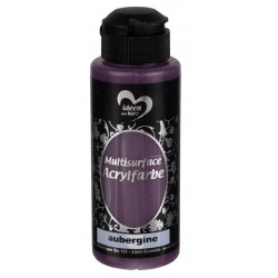 Multisurface Acrylfarbe aubergine