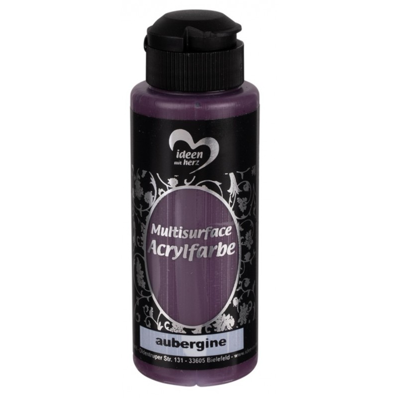 Multisurface Acrylfarbe aubergine