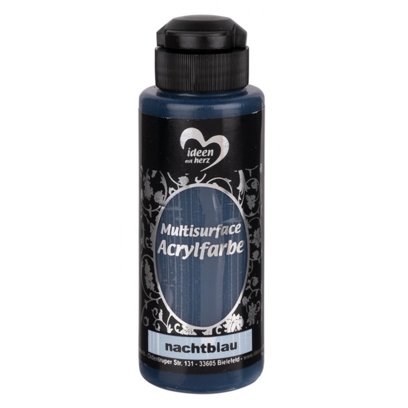Multisurface Acrylfarbe nachtblau