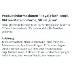 Royal Flash Textil Glitzer Farbe grün