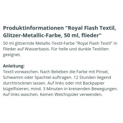 Royal Flash Textil Glitzer Farbe flieder