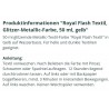 Royal Flash Textil Glitzer Farbe gelb