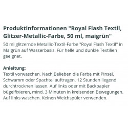 Royal Flash Textil Glitzer Farbe maigrün