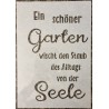 Schablone "Ein schöner Garten..."