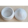 Beton Dose Pilz mit Deckel weiss