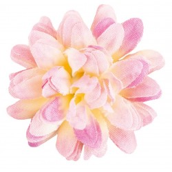 Deko Blüte Dahlie gelb/corall