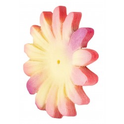 Deko Blüte Dahlie gelb/corall