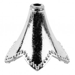 Kunststoff Perlkappe silber