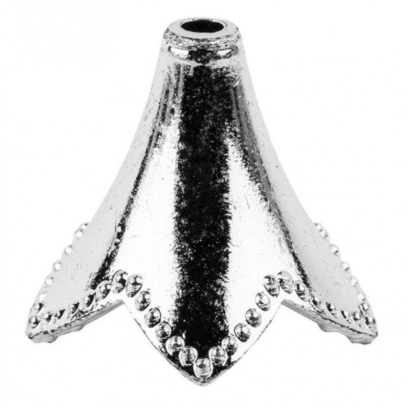 Kunststoff Perlkappe silber