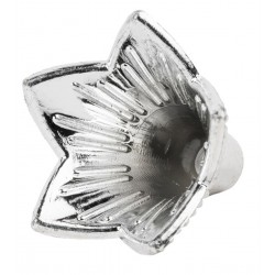Kunststoff Perlkappe silber