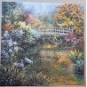 Serviette Brücke/Landschaft