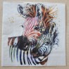 Serviette bunte Zebras