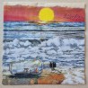 Serviette Flaschenpost/Sonnenuntergang