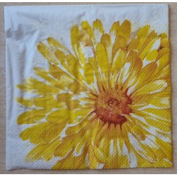Serviette Blume gelb