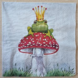 Serviette Froschkönig