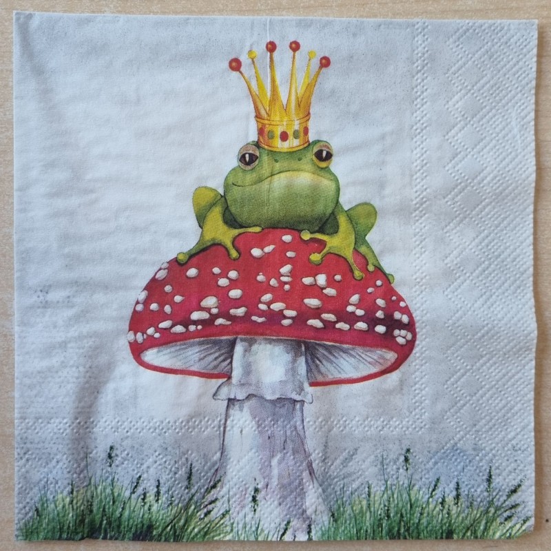 Serviette Froschkönig