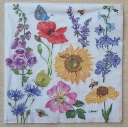 Servietten verschiedene Blumen 1