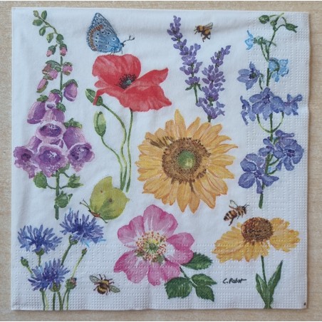 Servietten verschiedene Blumen 1