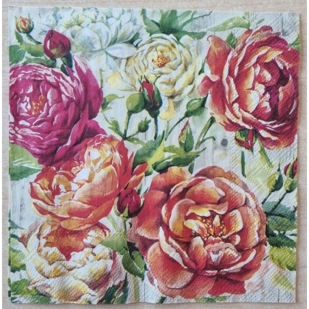 Servietten verschiedene Rosen
