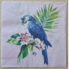 Serviette blauer Papagei