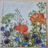 Serviette verschiedene Blumen 3
