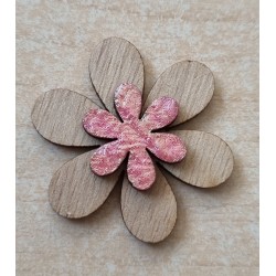 Holz Blume rosa