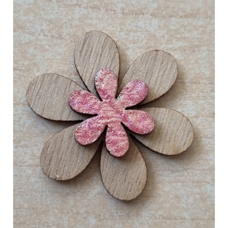 Holz Blume rosa
