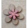 Holz Blume rosa