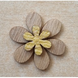 Holz Blume gelb