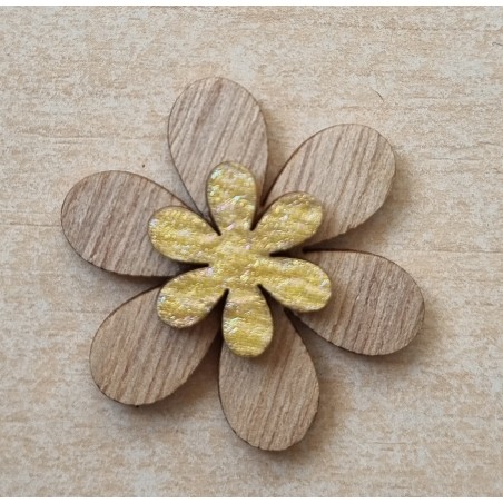 Holz Blume gelb