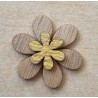 Holz Blume gelb