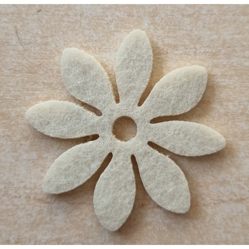 Filz Blume creme