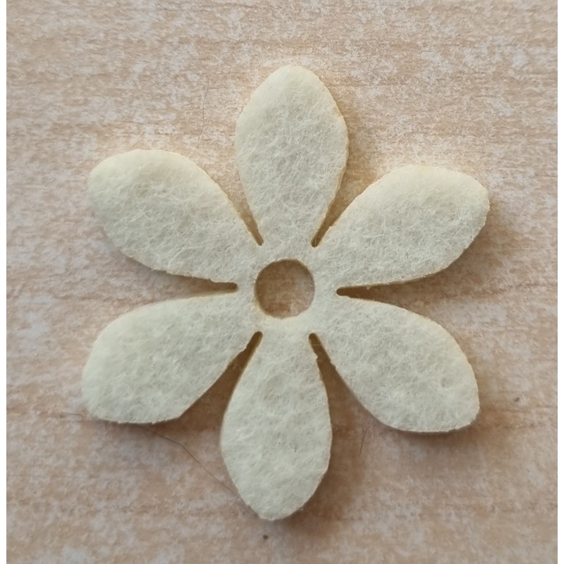 Filz Blume creme