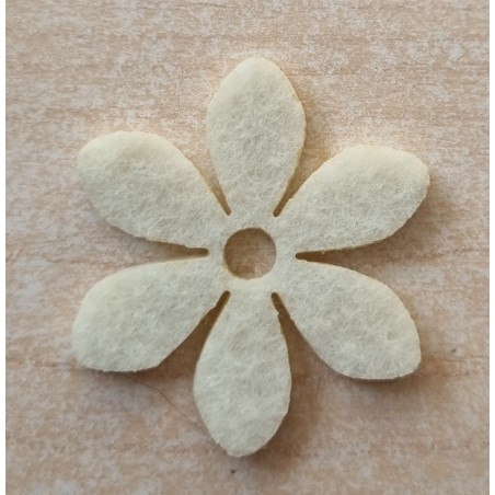Filz Blume creme