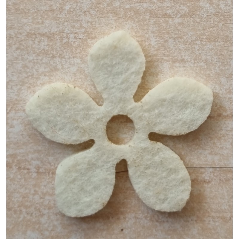 Filz Blume creme