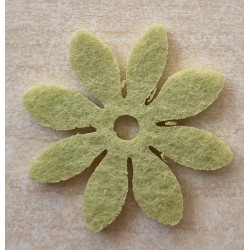 Filz Blume grün