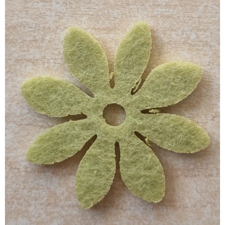Filz Blume grün