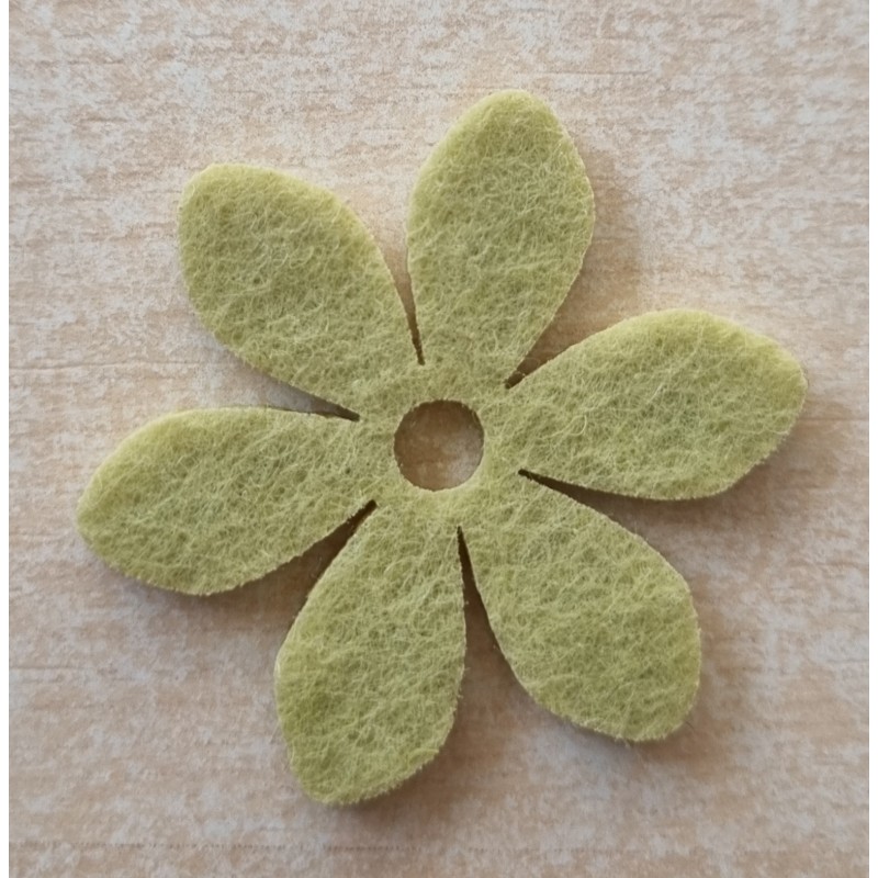 Filz Blume grün