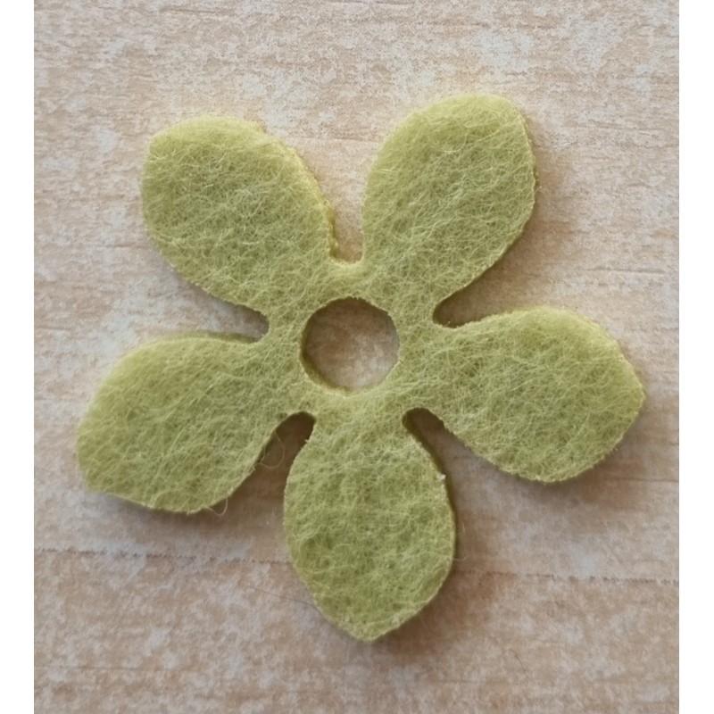 Filz Blume grün