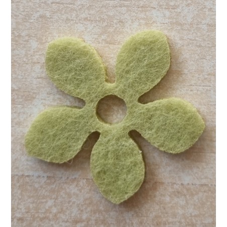 Filz Blume grün