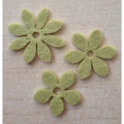 Filz Blume grün
