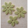 Filz Blume grün
