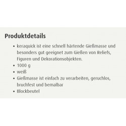 KeraQuick Giesspulver weiss