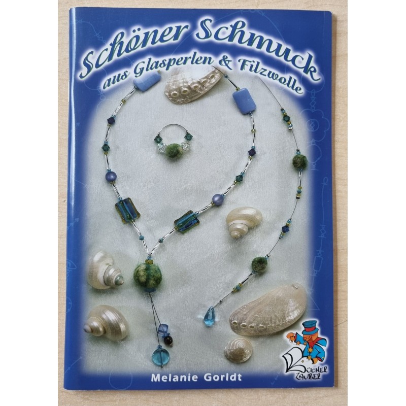 Schöner Schmuck aus Glasperlen und Filzwolle