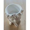 Beton Blumenmädchen weiss
