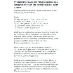 Blumenpresse