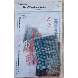 Bastelset für Zwei Wickelarmbänder petrol/braun