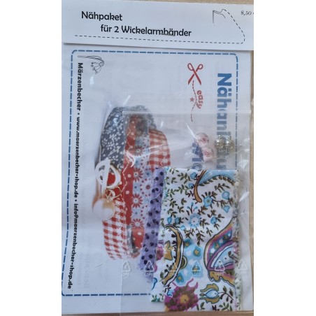 Bastelset für Zwei Wickelarmbänder lila/bunt