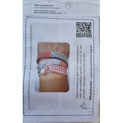Bastelset für Zwei Wickelarmbänder grün/petrol